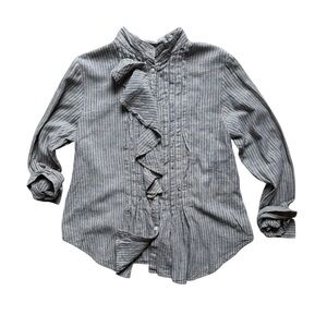 Levi’s button down shirt with cinch waist tie size L